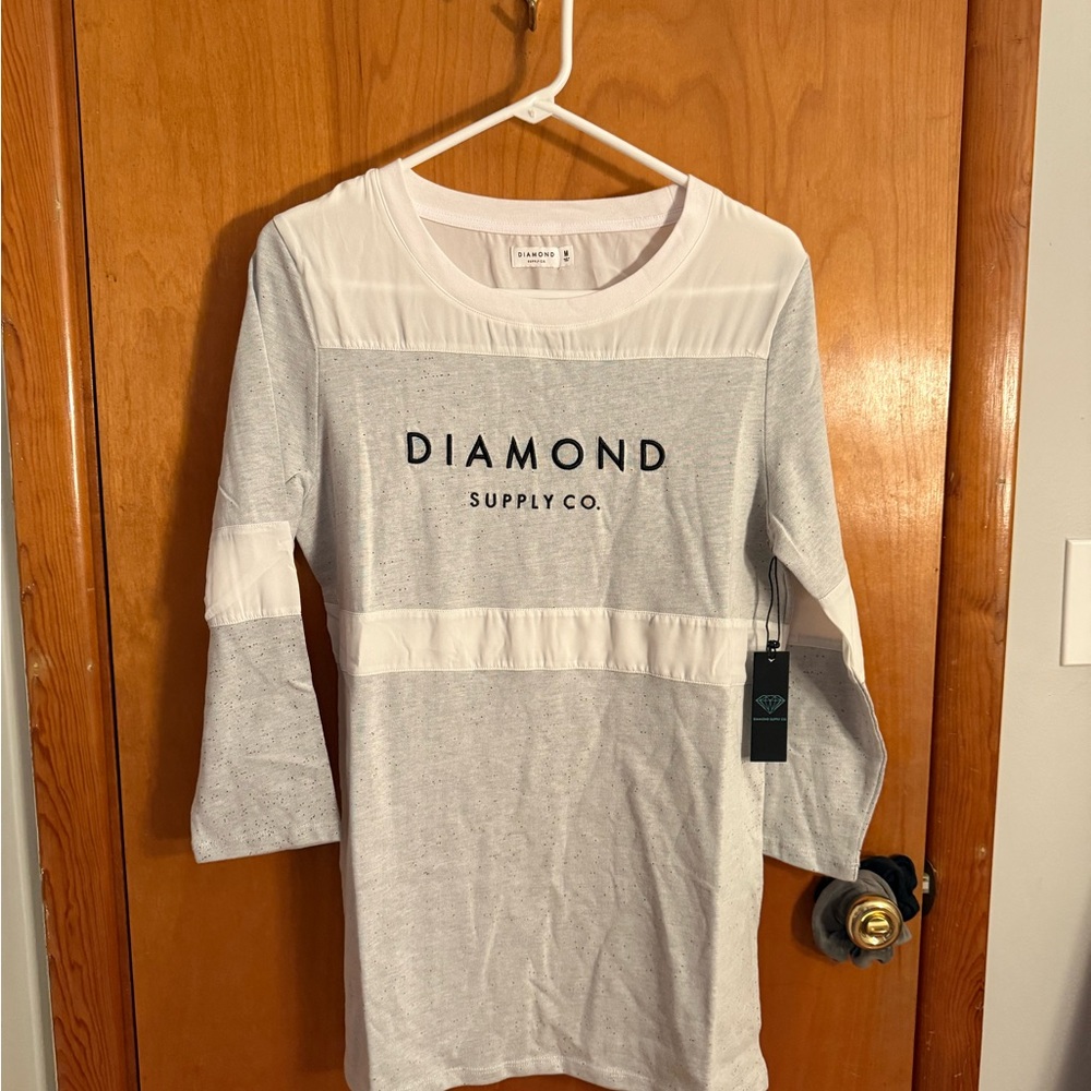 Diamond Supply Co. Women's Gray Top